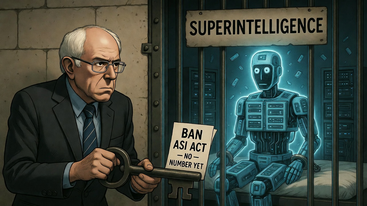 Who Actually Wrote Sanders' Bill to Ban Superintelligent AI?